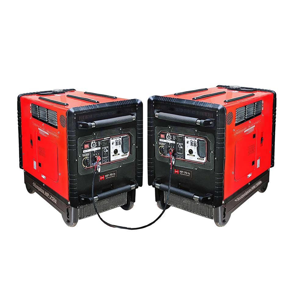 8 KVA Silent Portable Petrol Generator. with  Recoil & Self - Remote Start,  Model Olympias HP-70is